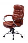 Malibu brown dabīgās ādas krēsls